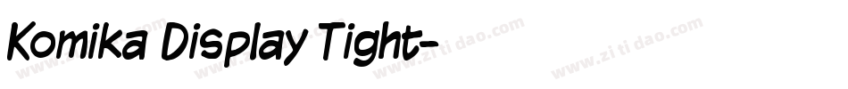 Komika Display Tight字体转换